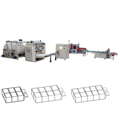 中国 6 ライン 柔らかい描画 V インターフォールド 顔組織紙製造機械 生産ライン 工場